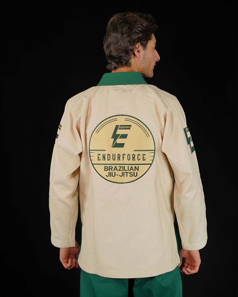 OFF WHITE & GREEN BJJ GI - Image 8