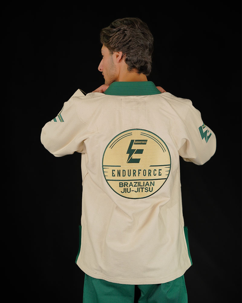 OFF WHITE & GREEN BJJ GI - Image 2