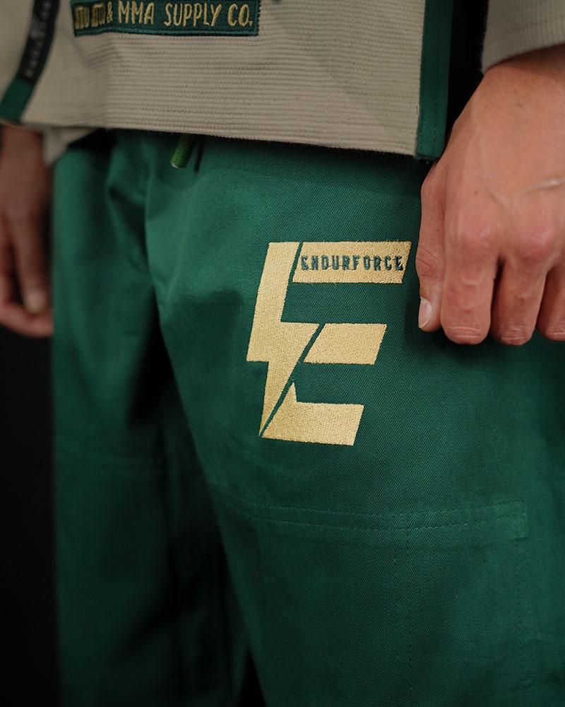 OFF WHITE & GREEN BJJ GI - Image 4