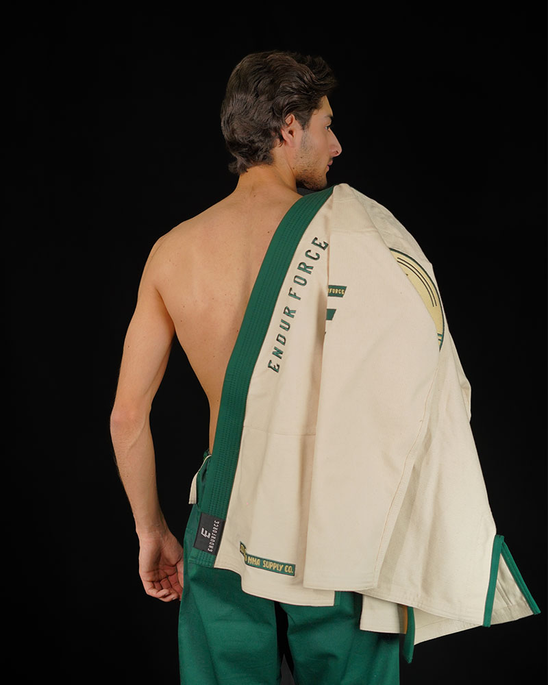 OFF WHITE & GREEN BJJ GI - Image 6
