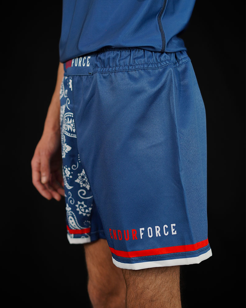 PAISLEY NAVY GRAPPLING SHORTS - Image 5