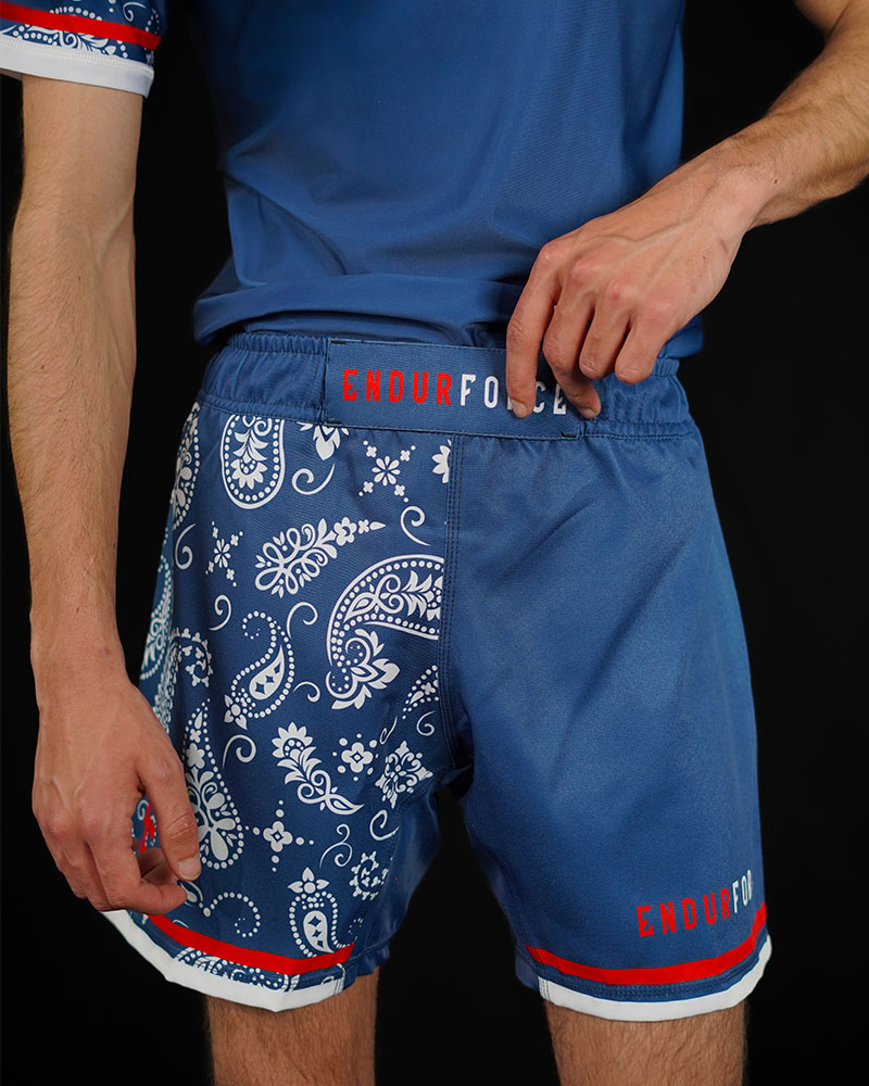 PAISLEY NAVY GRAPPLING SHORTS