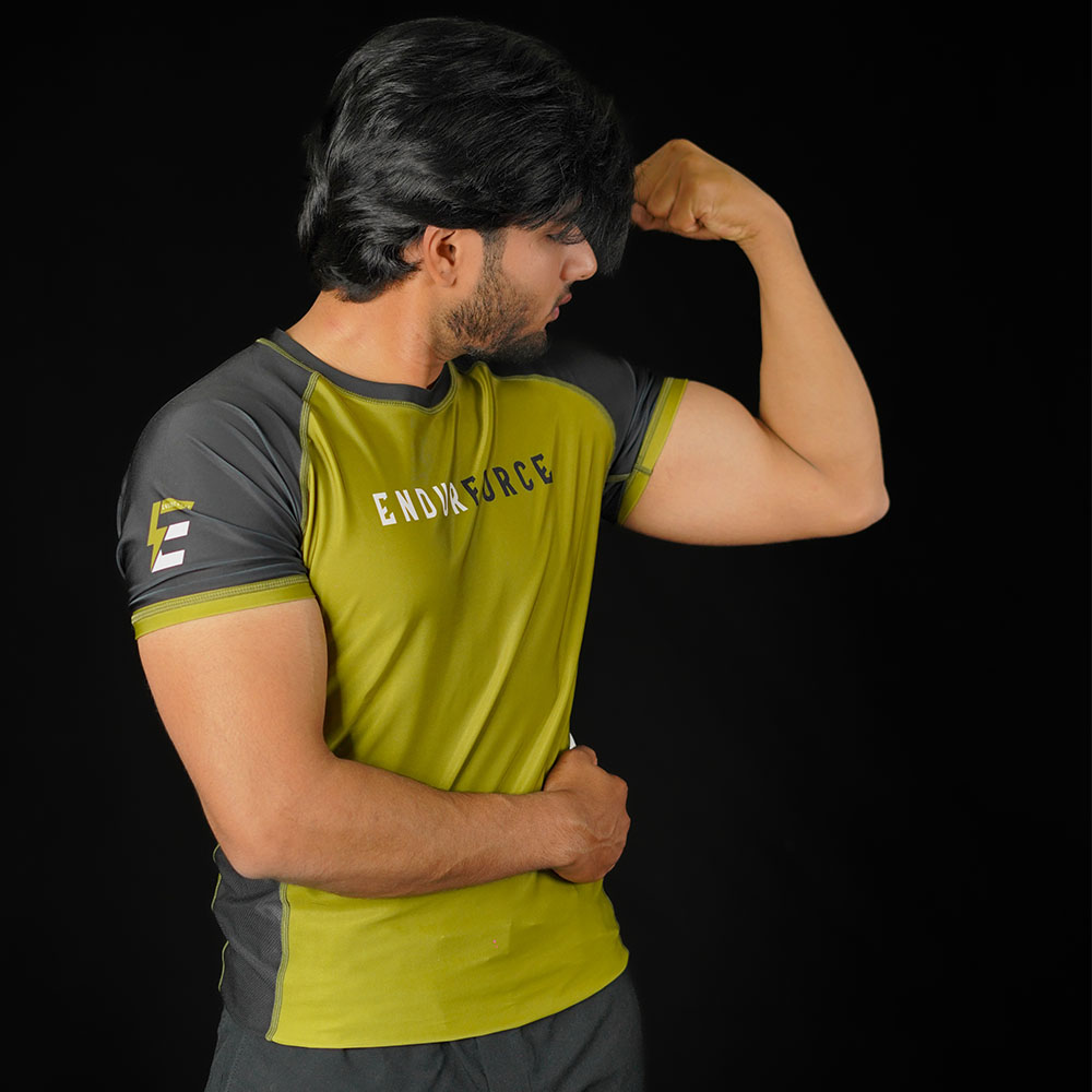 MESH PANAL OD GREEN RASHGUARDS